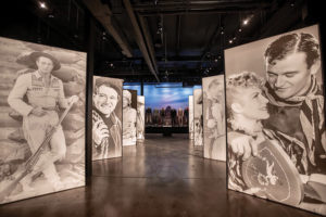 Main gallery of the John Wayne An American Experience Museum in Fort Worth Texas