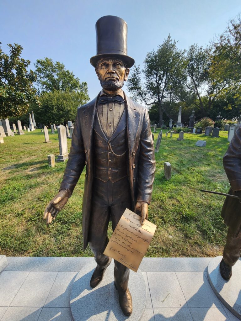 Lincoln Statue at Mathew Brady Memorial