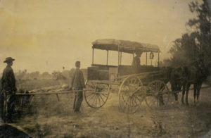 Civil War ambulance at Wilson's Creek