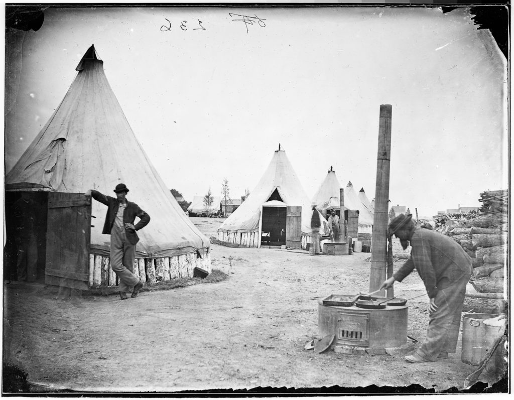Cooks at work during the Civil War
