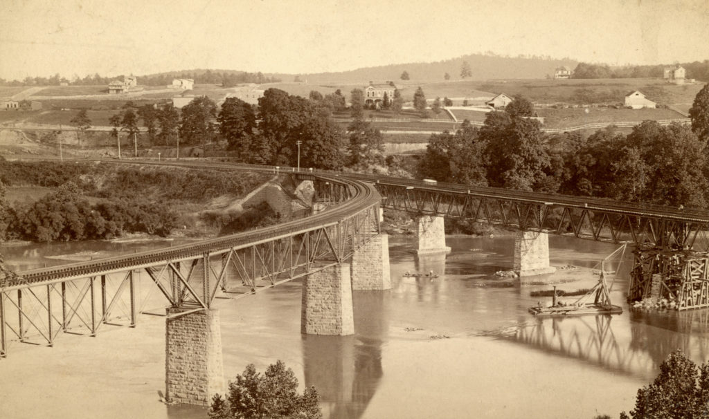 Railroad bridges, Radford, Virginia