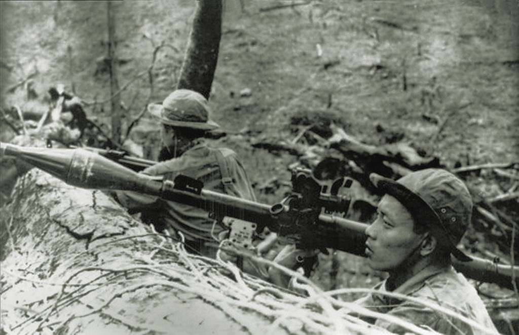 Photo of NVA troops with an RPG-7 rocket-propelled grenade.