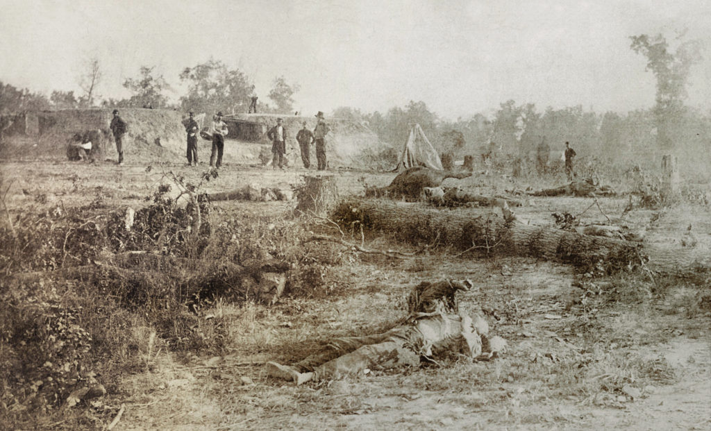 Confederate dead after Battle of Corinth