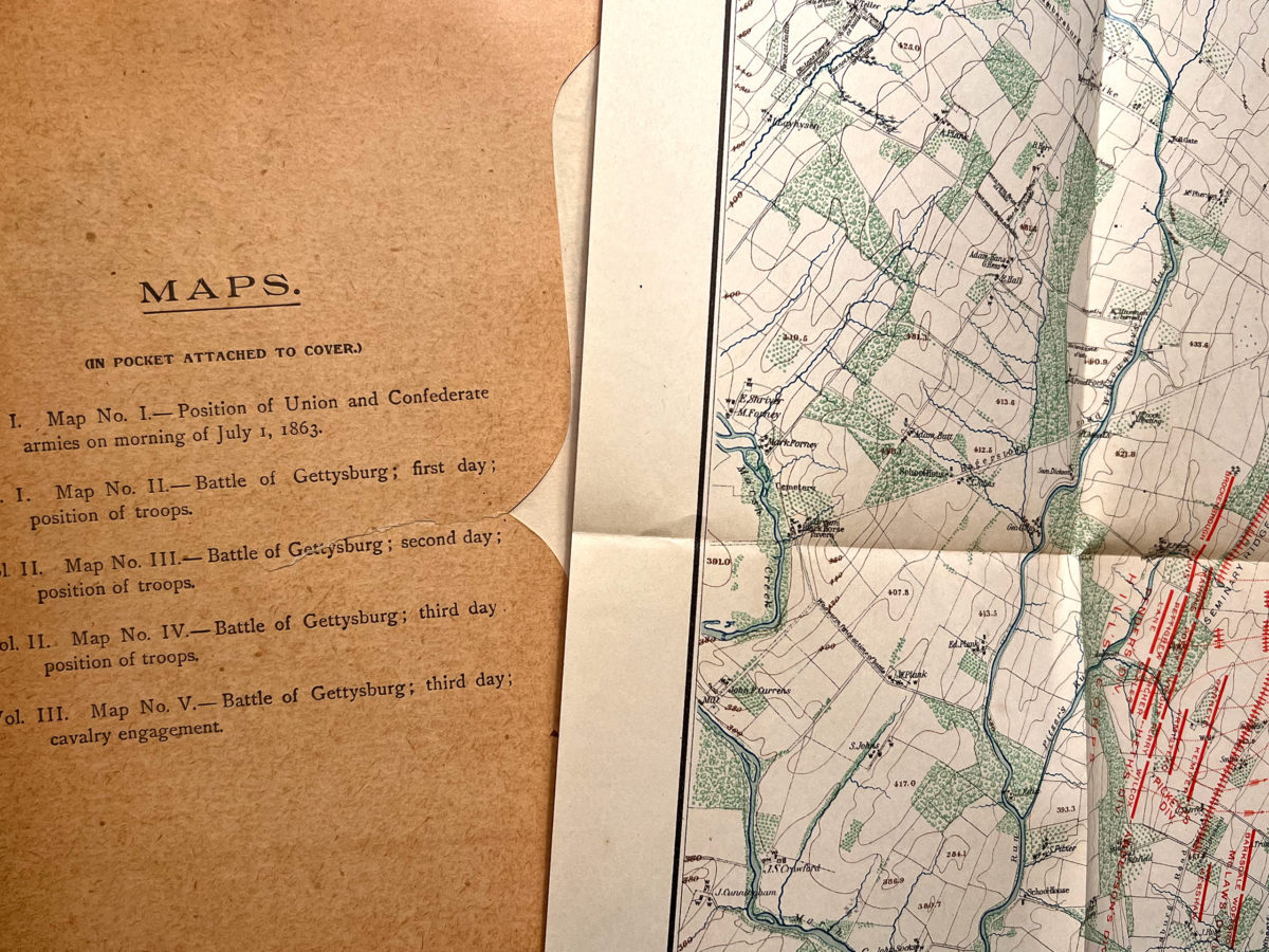 Maps from 'Final Report of the Battlefield of Gettysburg'