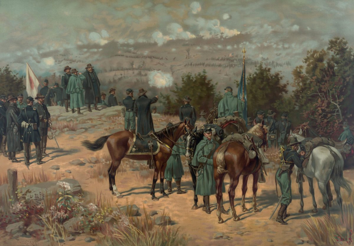 Grant watches Missionary Ridge attack