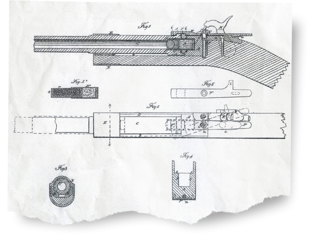 Smith carbine patent drawing