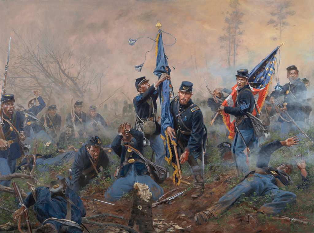 Union soldiers save their flag