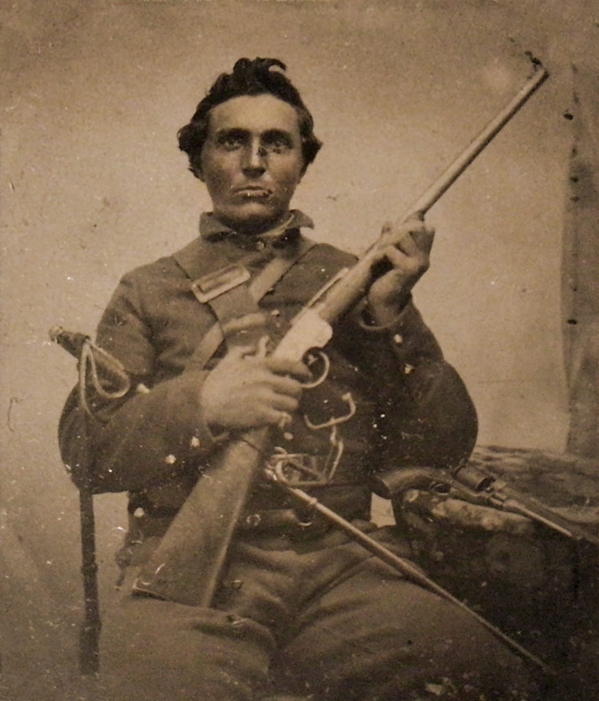Union cavalryman with Smith carbine