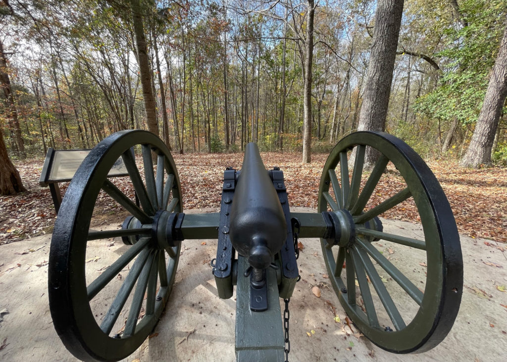 Confederate artillery position, Parker’s Crossroads, Tenn.