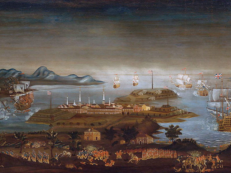 Painting of the Battle of Bunker Hill (1776-77)