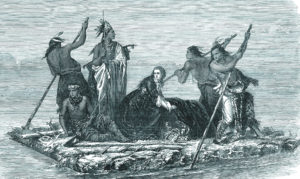 female captive held by Comanche warriors