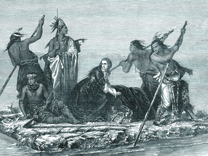 female captive held by Comanche warriors
