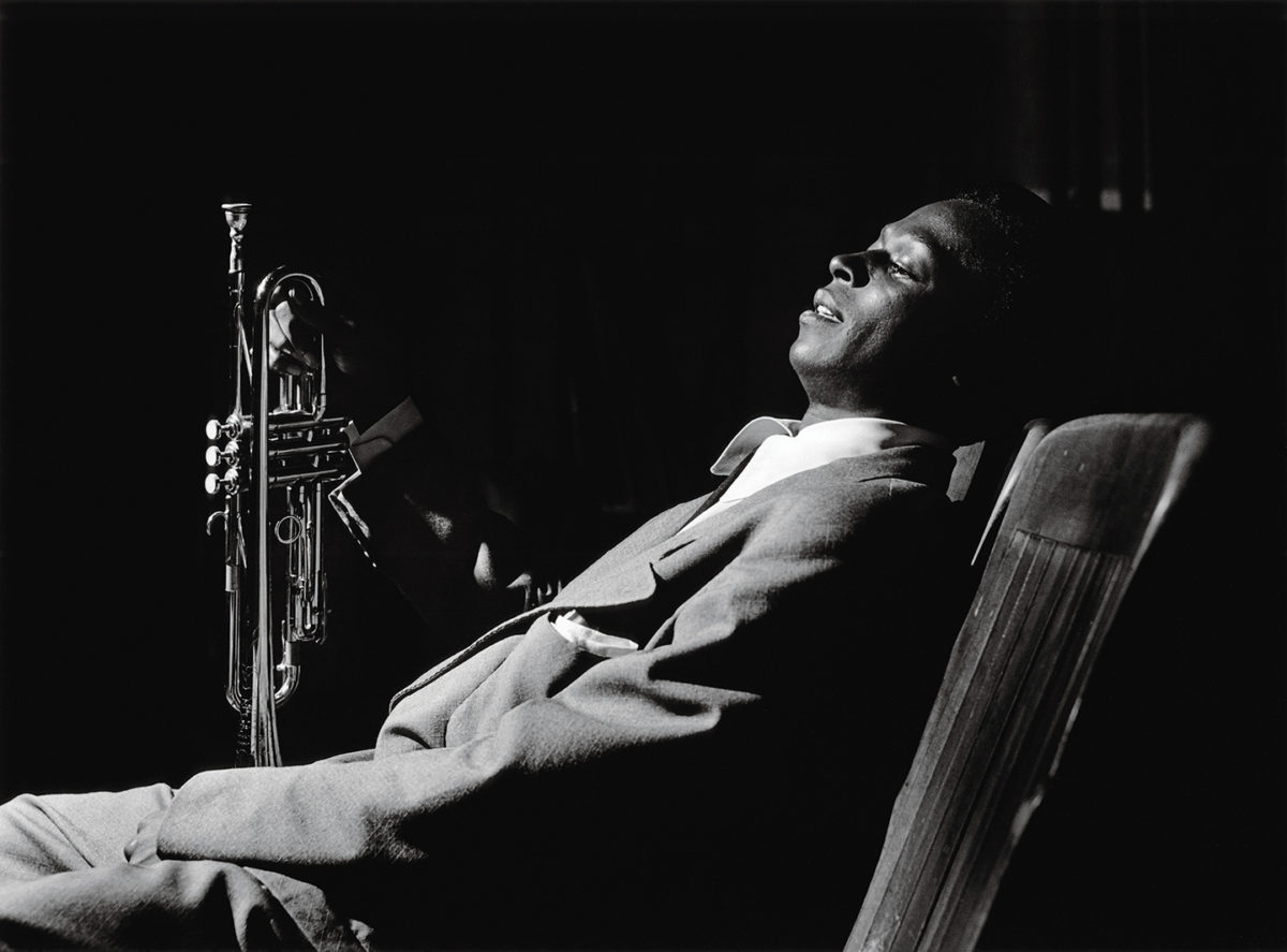 Photo of Miles Davis.
