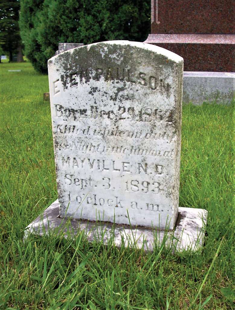 Even Paulson gravestone