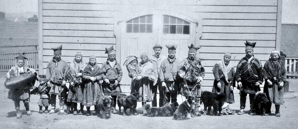 Group of Saami herders at Teller Station