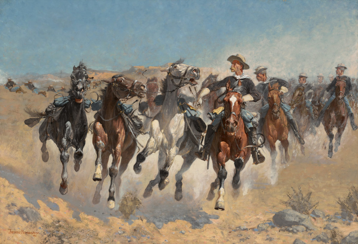 Painting of 4th US Cavalry