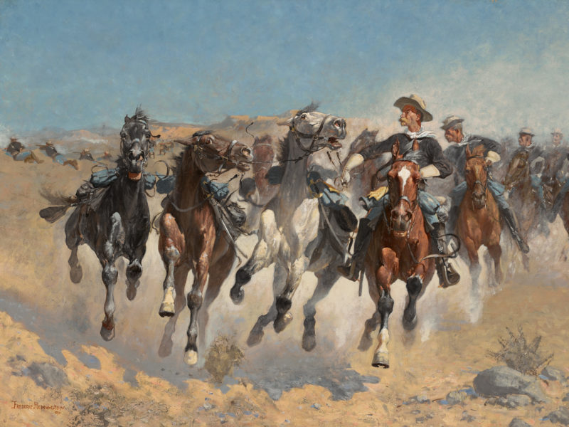 Painting of 4th US Cavalry