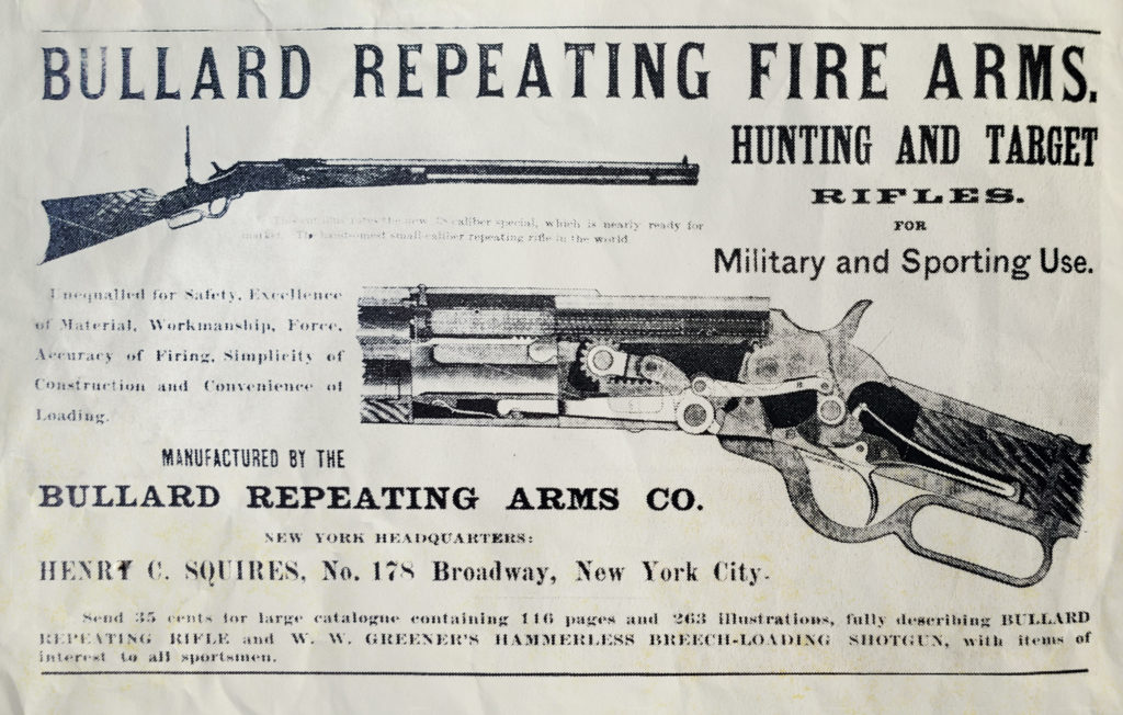 Bullard repeating rifle advertisement