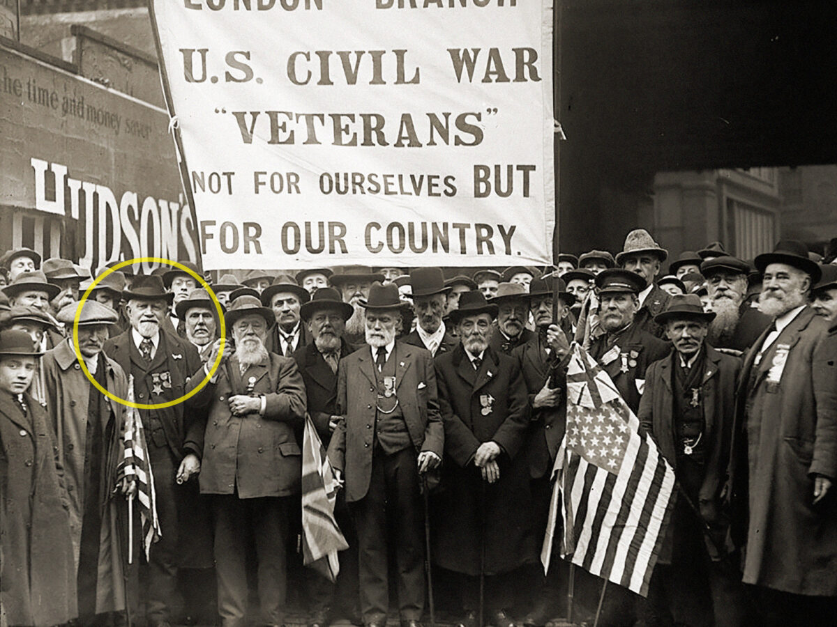 Group of British veterans of America's Civil War