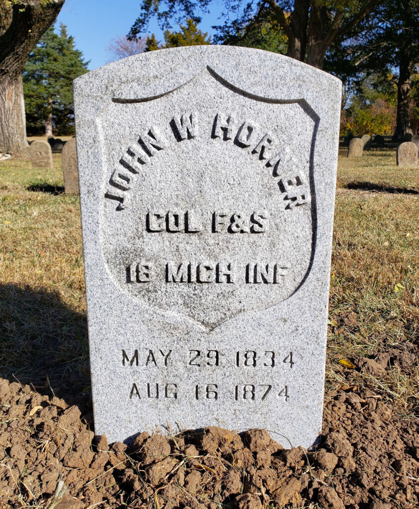John Wesley Horner gravestone