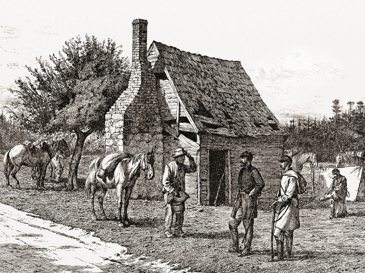 Former slave arriving at Union encampment
