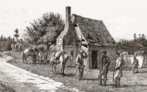 Former slave arriving at Union encampment