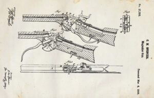 Spencer patent drawing for "magazine gun"