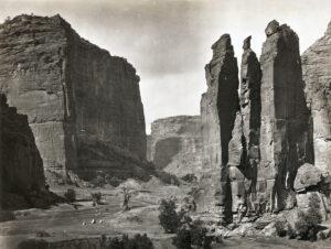 A 1873 photograph by Timothy H. O'Sullivan captures the fortresslike canyon from the ground as both Spanish and American invaders would have seen it.