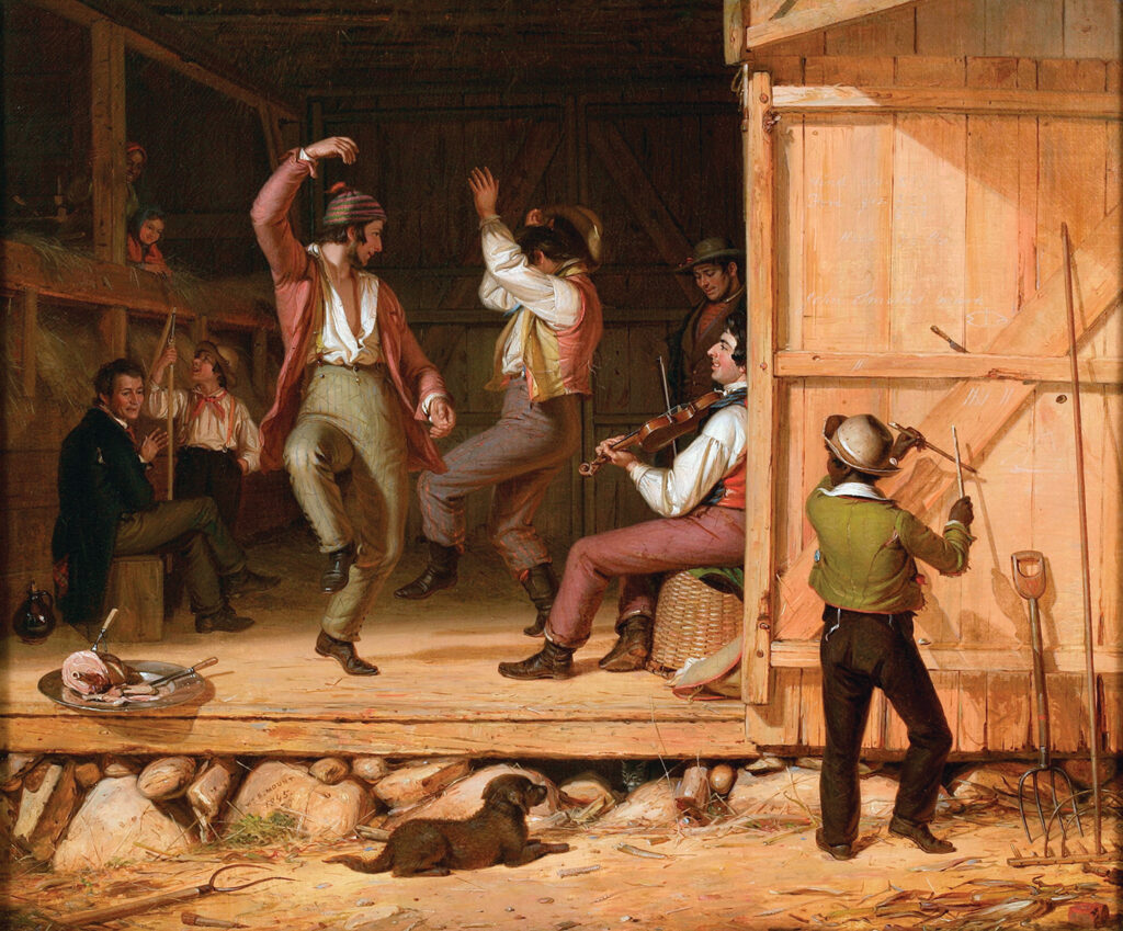 Painting, Dance of the Haymakers (1845).