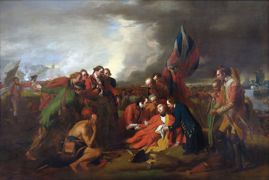 Painting of the death of British Maj. Gen. James Wolfe.