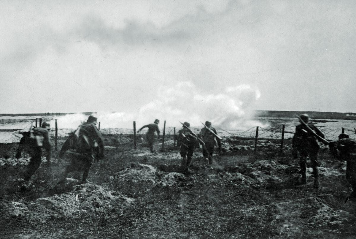 Photo of German offensive at Riga.
