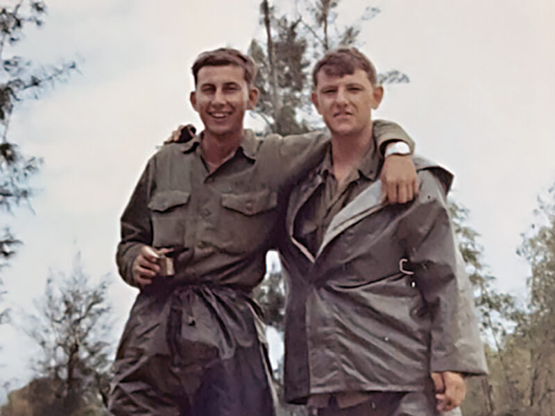 Photo of author Jerry Dallape (right) and his buddy Gordon “Gus” Gustafson had an unusual adventure in Vietnam.