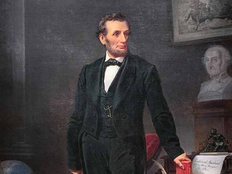 Rare painting of President Abraham Lincoln.