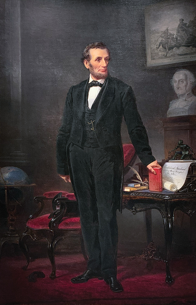 Rare painting of President Abraham Lincoln.