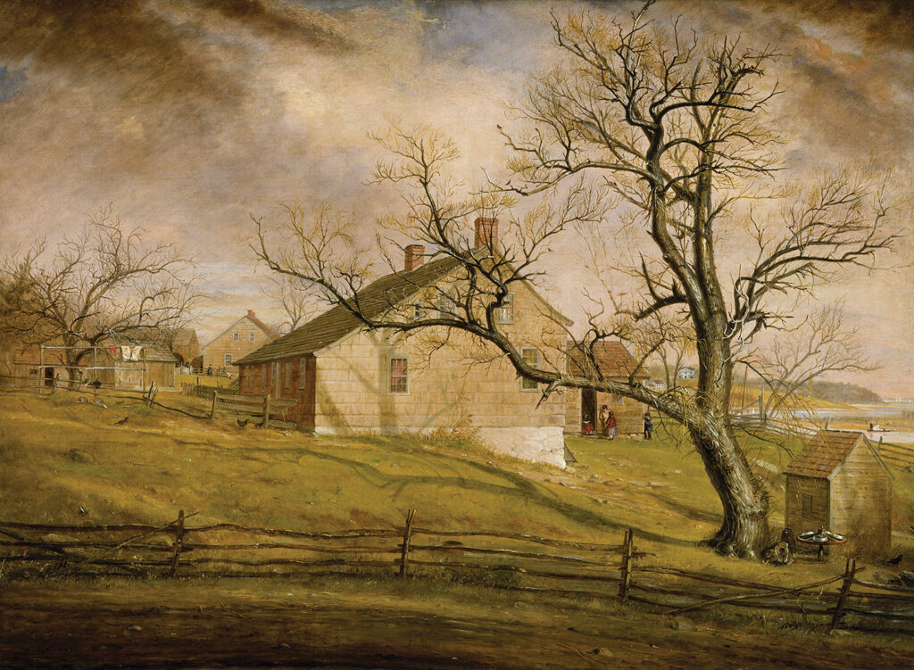 Painting, Long Island Farmhouses (1862-63).