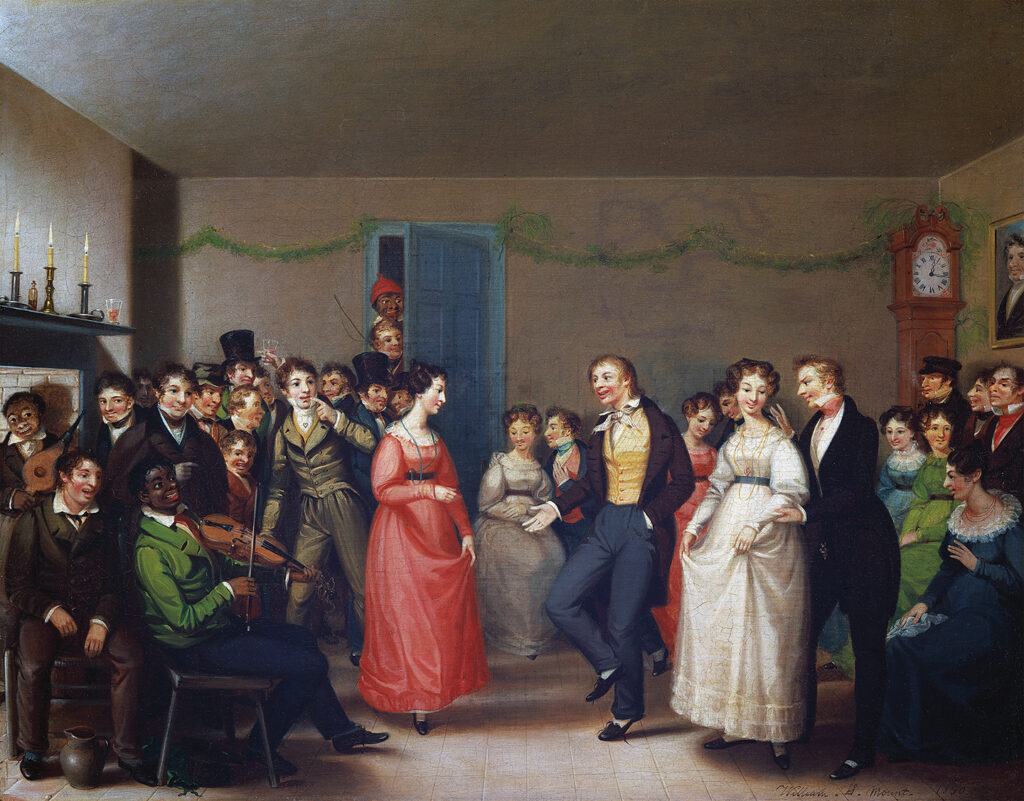 Painting, Rustic Dance After a Sleigh Ride (1830) .
