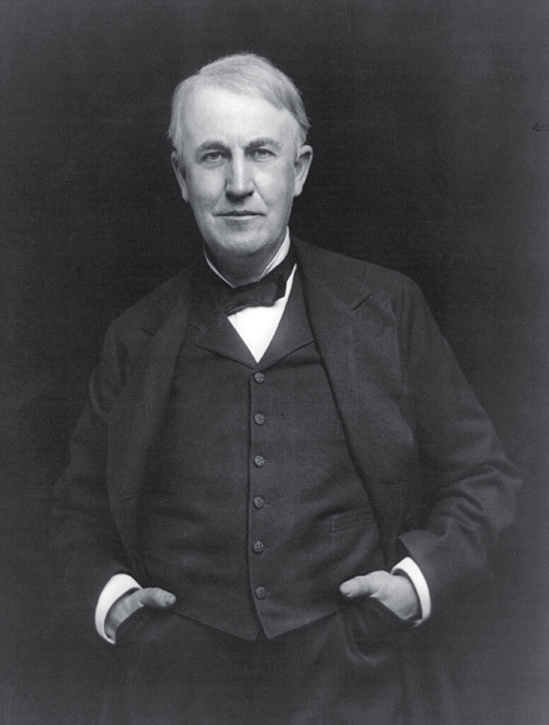 Photo of Thomas Edison.