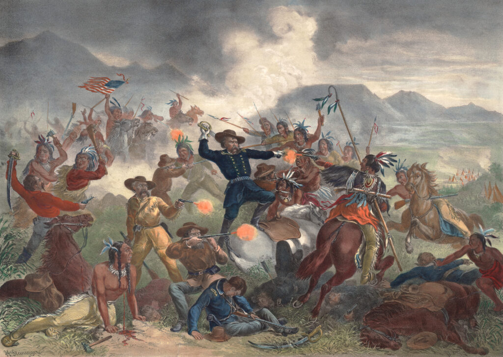 Custer at Battle of the Little Bighorn