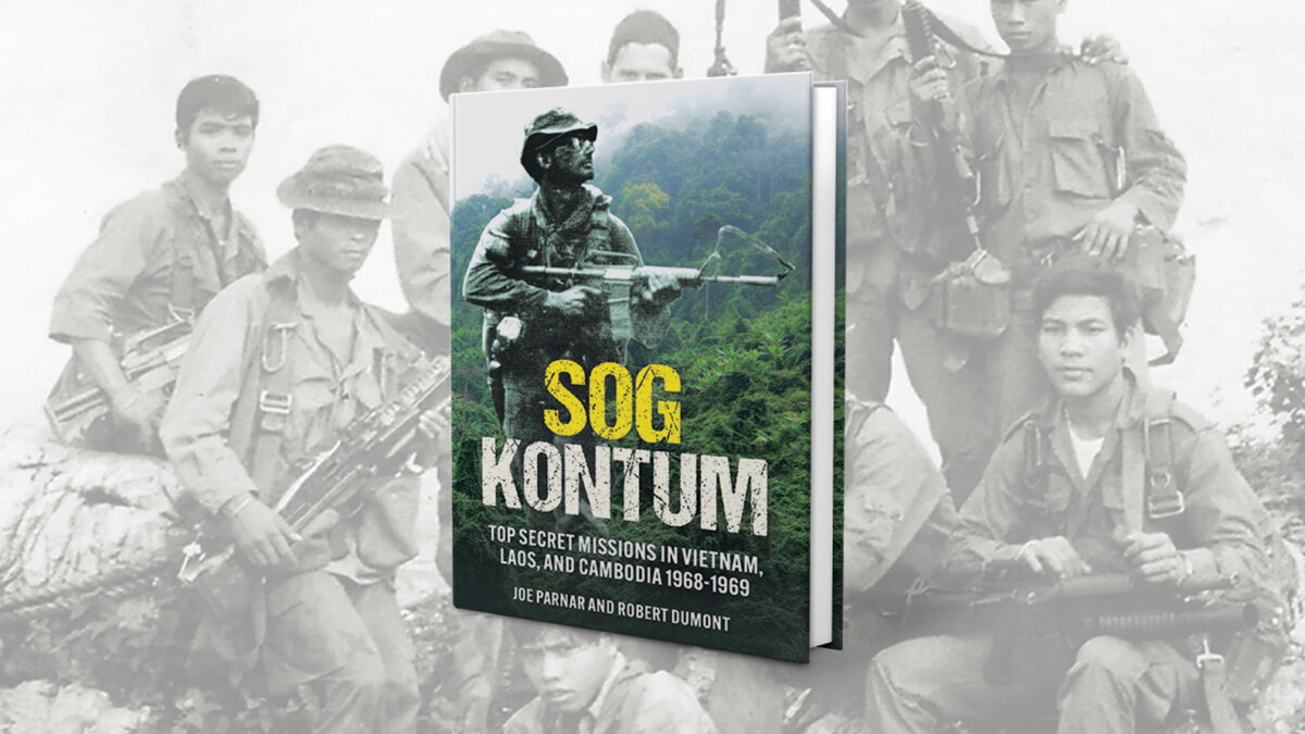 SOG operatives entered enemy territory wearing “sterile” clothing with no items that could give the enemy any indication of their individual identities or nationality. SOG Kontum: Top Secret Missions in Vietnam, Laos, and Cambodia, 1968–1969, cook cover.