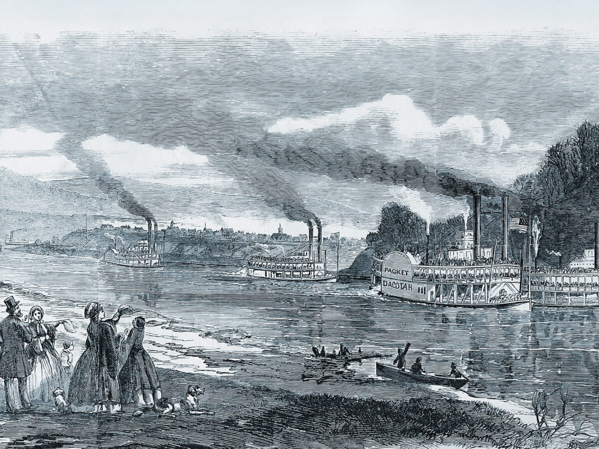 Steamships on the Cumberland River