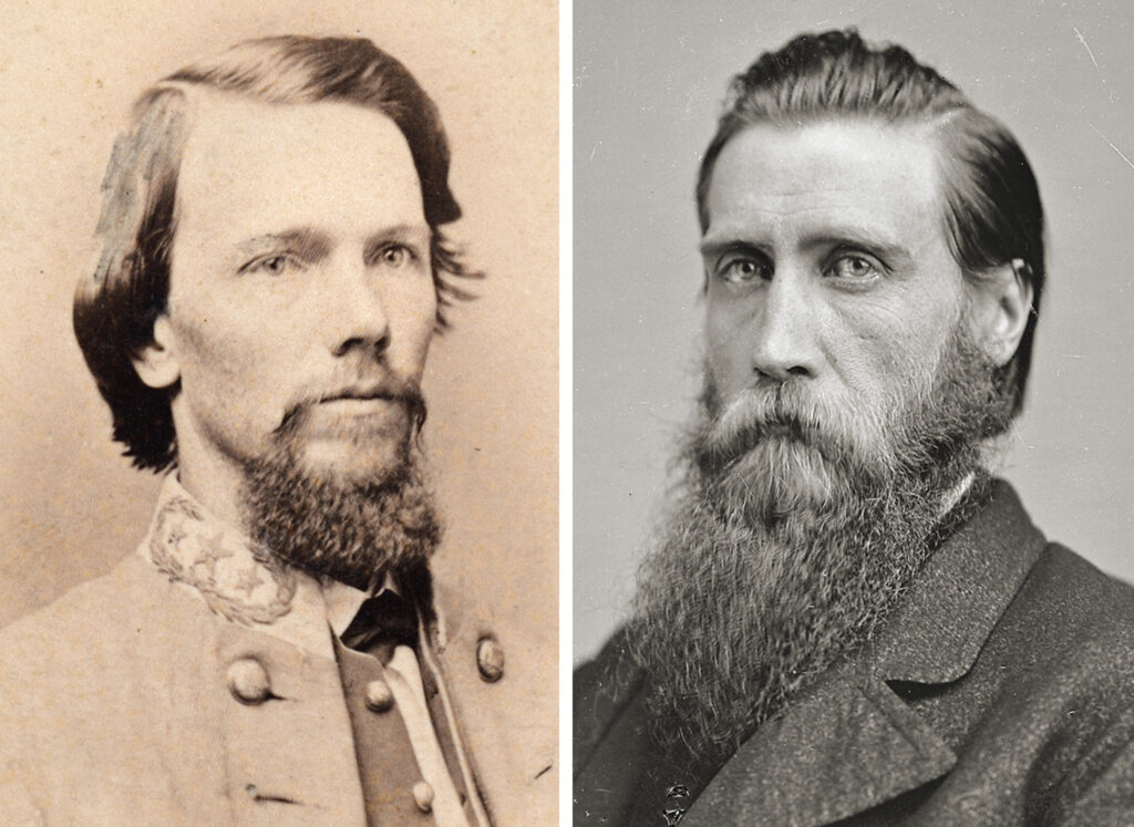 Confederate Generals Evander M. Law and John Bell Hood