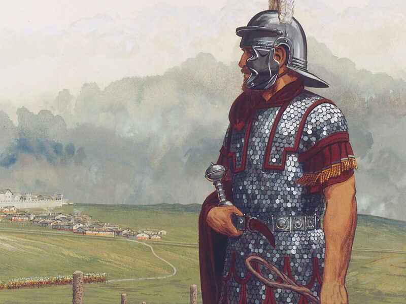 Painting of a chief centurion.