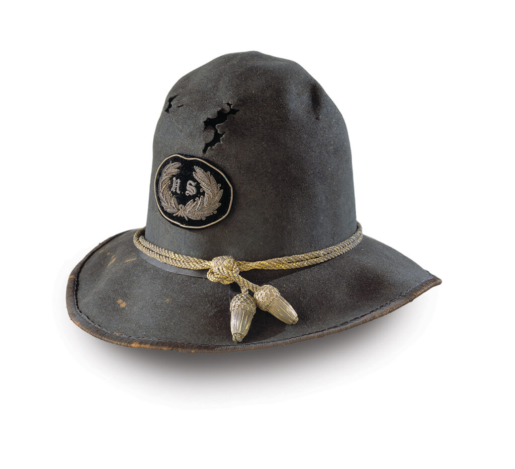 Photo of Major General William Tecumseh Sherman’s campaign hat.