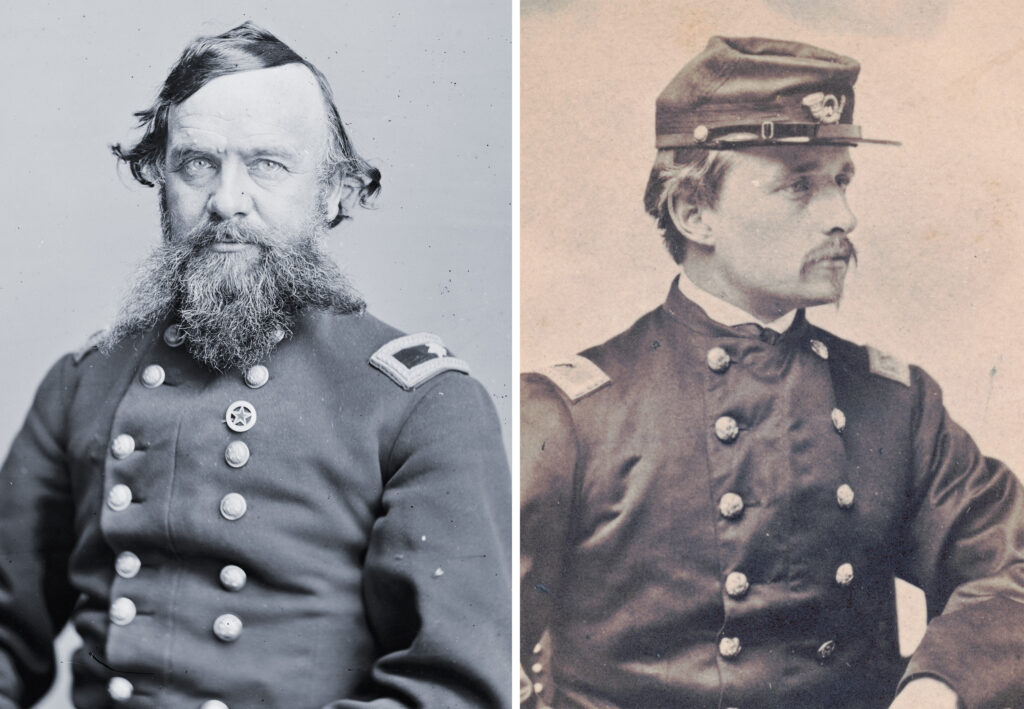 Brig. Gen. Alpheus Williams and Lt. Robert Gould Shaw