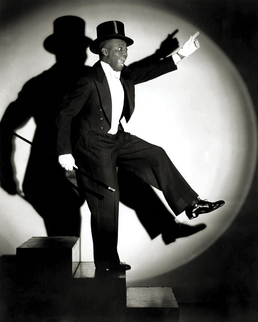 Photo of American tap dancer Bill Robinson.