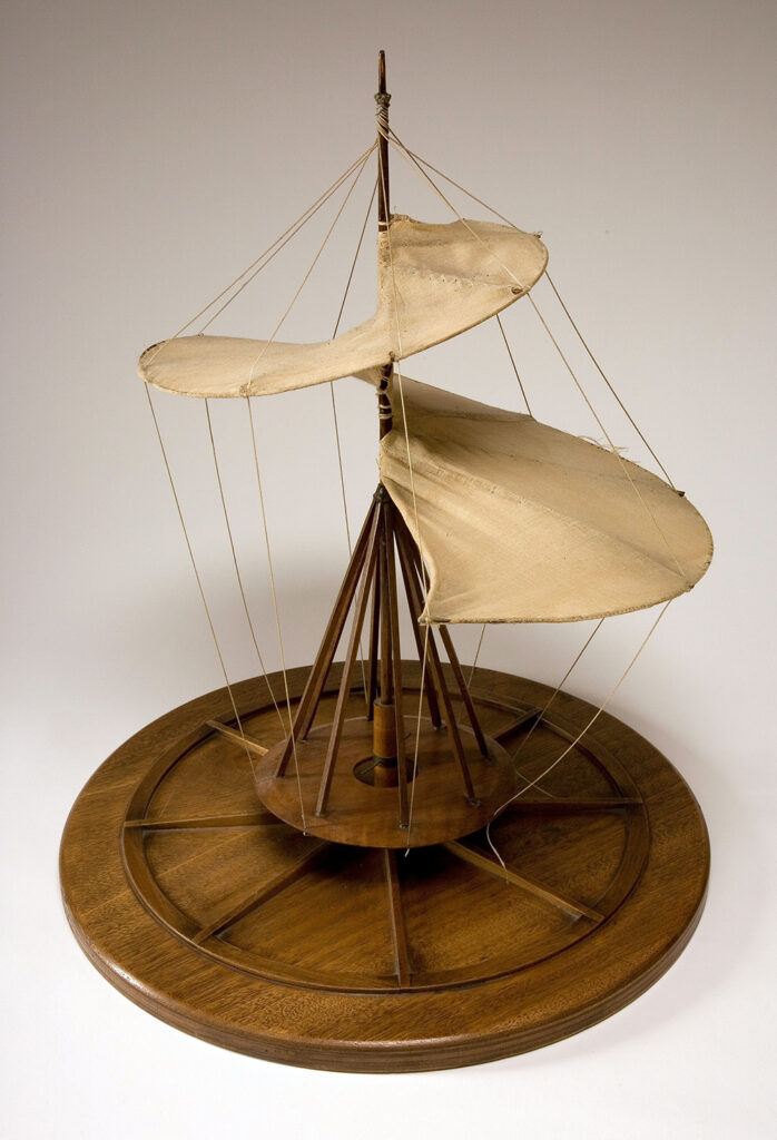 Model of da Vinci "propeller" design