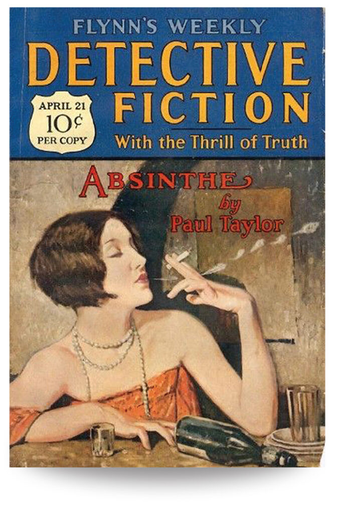A Detective Fiction book cover, Absinthe.