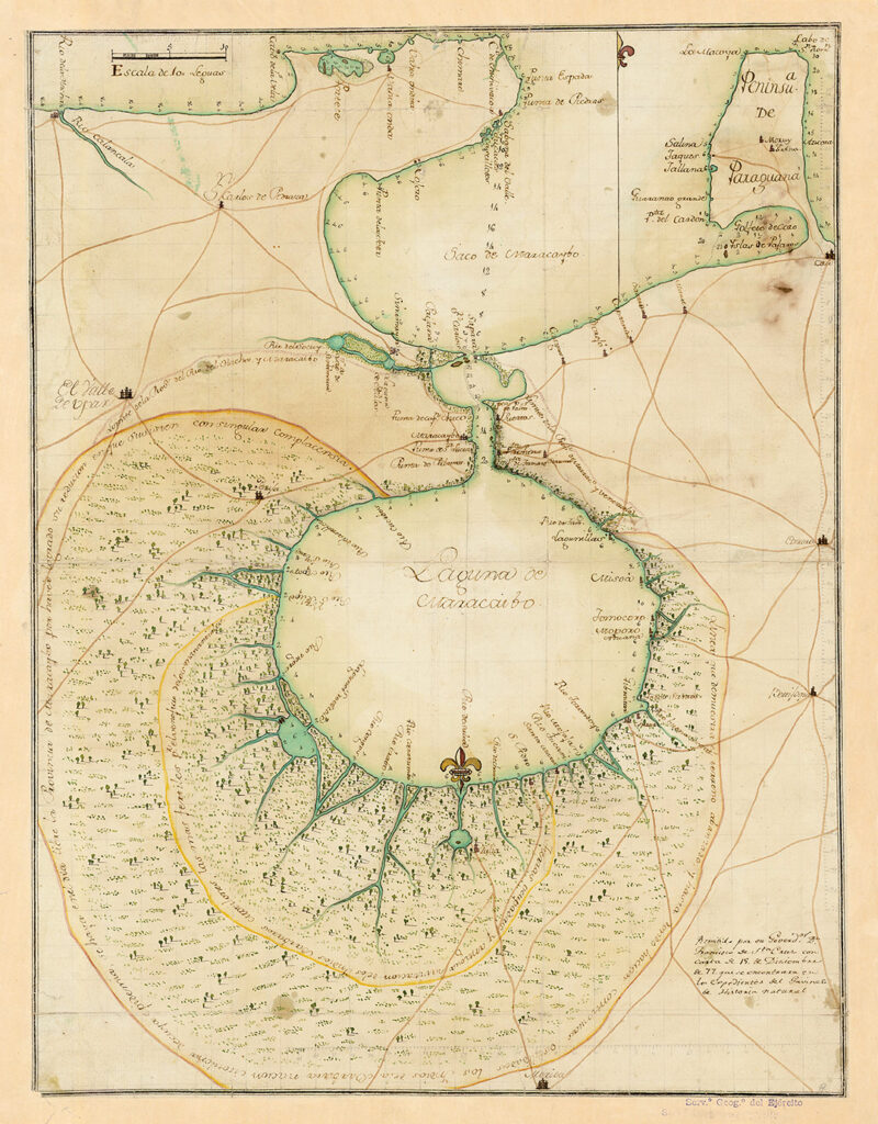 Map of Lake Maracaibo.