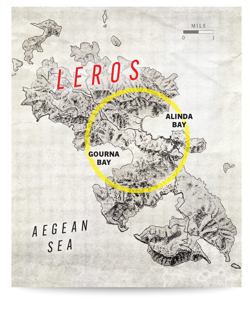 Map of Leros.