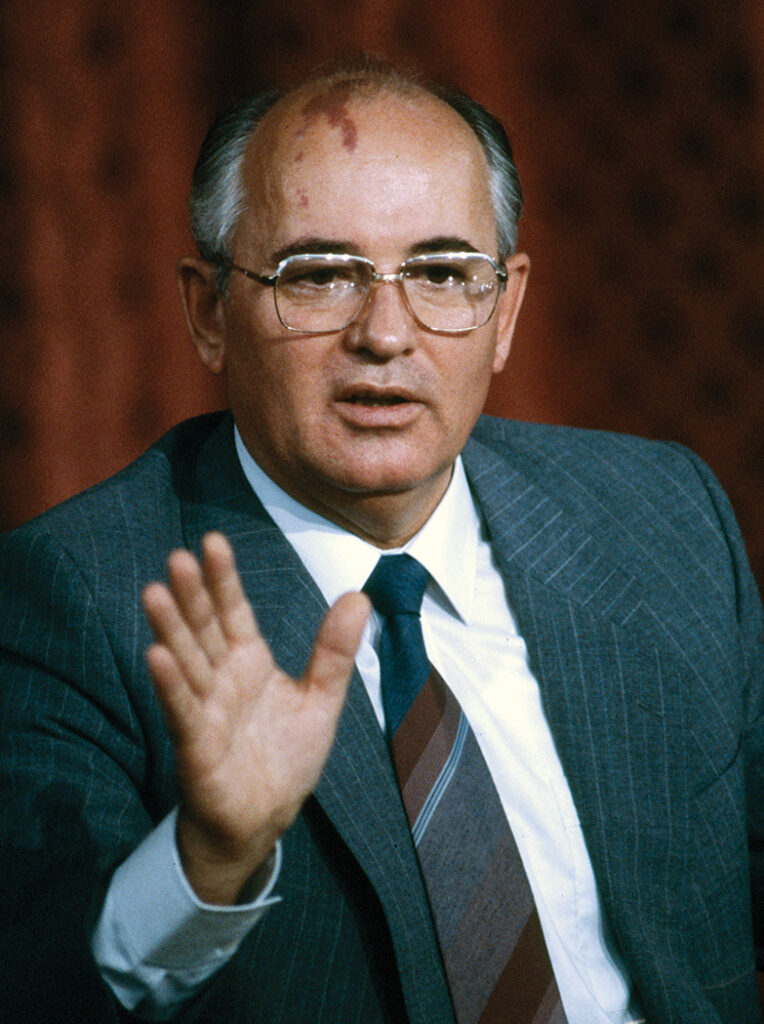 Photo of Mikhail Gorbachev.